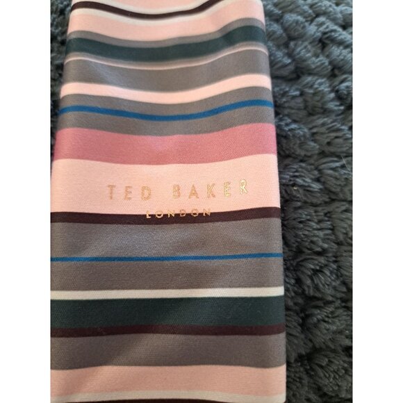 Ted Baker London Floral & Flamingo Print Eyeglass Case W Striped Cleaning Cloth - Picture 7 of 7
